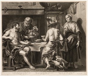 Jupiter und Merkur mit Baucis und Philemon