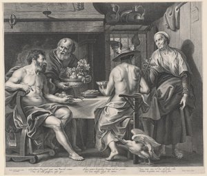 Jupiter und Merkur bei Philemon und Baucis