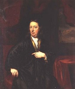 Porträt eines Herrn in einem schwarzen Morgenmantel von Nicolaes Maes
