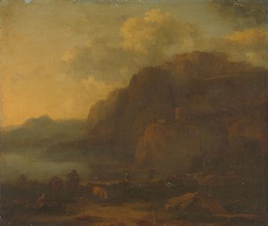 Italienische Landschaft von Nicolaes Pietersz Berchem