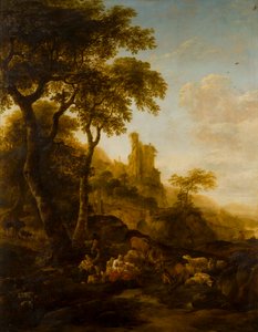 Pastorale Landschaft von Nicolaes Pietersz. Berchem