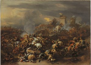 Die Schlacht zwischen Alexander und Porus