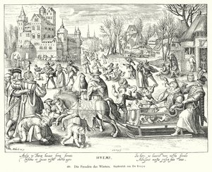 Freuden des Winters von Nicolaes de (after) Bruyn