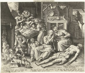 Ein Haus voller Trauer von Nicolaes de Bruyn