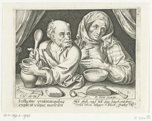 Mann und Frau essen Brei