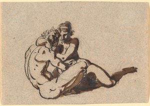 Ein Mann und eine Frau, die sich umarmen