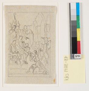 Christian I erhebt Holstein zum Herzogtum 1460 von Nicolai Abildgaard