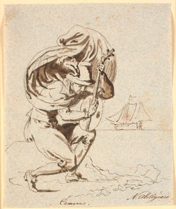 Der portugiesische Dichter Camoëns im Profil nach rechts