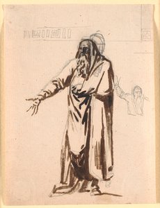 Ein griechischer Greis, stehend mit ausgestreckter rechter Hand von Nicolai Abildgaard
