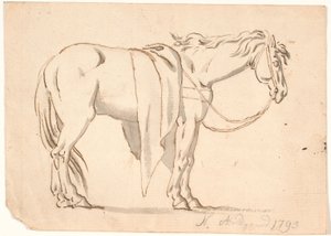 Ein Pferd mit Decke von Nicolai Abildgaard