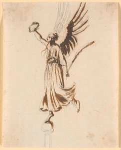 Eine geflügelte Victoria mit Siegerkranz von Nicolai Abildgaard