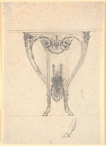Ein Konsolentisch mit geschwungenen Bockbeinen von Nicolai Abildgaard