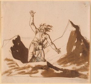 Niels Klim taucht wieder auf den norwegischen Klippen auf von Nicolai Abildgaard
