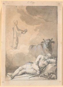 Niels Klim hört im Traum den Küster in der Kirche von Fane