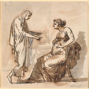 Papirius und seine Mutter von Nicolai Abildgaard
