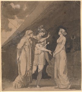 Szene aus Voltaires "Le triumvirat", vermutlich 2. Akt, 2. Szene von Nicolai Abildgaard