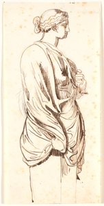 Studie einer weiblichen Herme im Profil von Nicolai Abildgaard