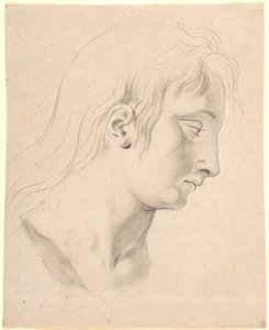 Studie für das Haupt von Prinz Hans auf dem Bild von Christian I. im Rittersaal von Christiansborg von Nicolai Abildgaard
