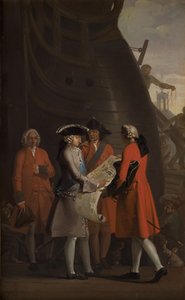 Der Bau des Kopenhagener Docks unter der Herrschaft von Christian VI. von Nicolai Abildgaard