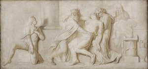 Der Tod des Achilles von Nicolai Abildgaard