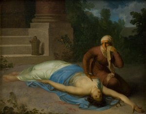 Die sterbende Messalina und ihre Mutter von Nicolai Abildgaard