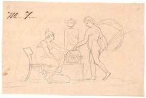 Zwei Figuren von Nicolai Abildgaard