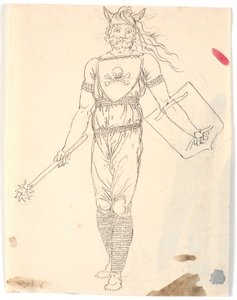 Entwurf für eine Kriegertracht von Nicolai Abildgaard