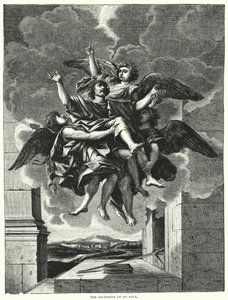 Die Himmelfahrt des Heiligen Paulus von Nicolas (after) Poussin