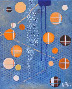 Abstrakte Blaue Kreise