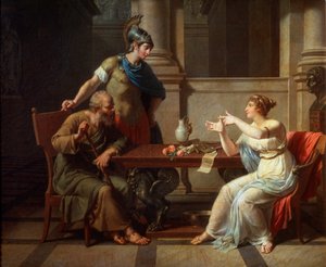 Sokrates und Alkibiades bei Aspasia
