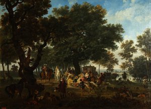 Henri IV. und seine Suite auf der Jagd, ca. 1804 von Nicolas Antoine Taunay