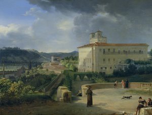 Blick auf die Villa Medici, Rom