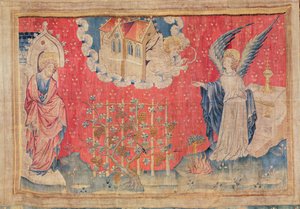 Die Ernte der Verdammten, aus dem Apokalypse-Wandteppich von Angers, 1373-87 von Nicolas Bataille