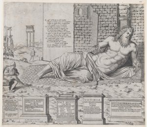 Speculum Romanae Magnificentiae: Marforius von Nicolas Beatrizet.