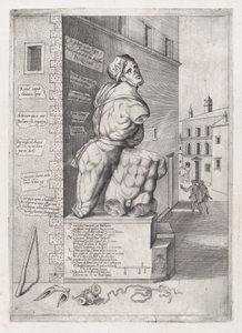 Speculum Romanae Magnificentiae: Statue von Pasquin im Haus von Kardinal Ursino