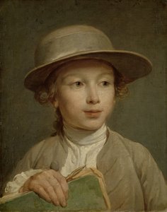 Junge mit einem Zeichenbuch von Nicolas Bernard Lepicie