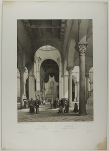Ancona: Innenraum von St. Syriacus, Tafel 38 aus Italie Monumentale et Pittoresque
