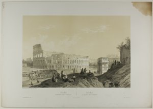 Rom: Das Kolosseum und der Konstantinsbogen, Tafel 38 aus Italie Monumentale et Pittoresque