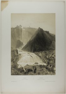 Terni: Marmorfälle, Tafel zwanzig aus Italie Monumentale et Pittoresque