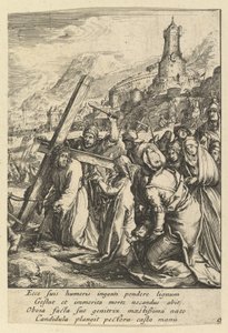 Christus trägt das Kreuz, aus Die Passion Christi, Mitte des 17. Jahrhunderts