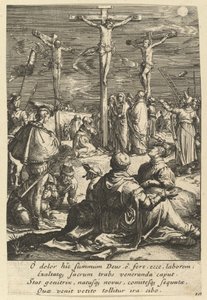 Christus am Kreuz, aus Die Passion Christi, Mitte 17. Jahrhundert von Nicolas Cochin