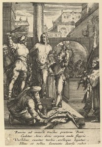 Die Geißelung Christi, aus Die Passion Christi, Mitte 17. Jahrhundert