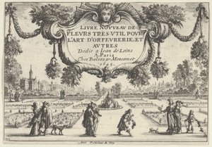 Titelblatt, aus Livre Nouveau de Fleurs Tres-Util, 1645 von Nicolas Cochin