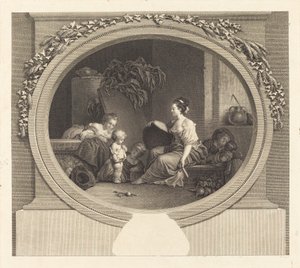 Sagen Sie bitte von Nicolas Delaunay after Jean Honoré Fragonard