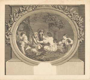Erziehung macht alles aus von Nicolas Delaunay after Jean Honoré Fragonard