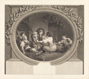 Die Erziehung macht alles von Nicolas Delaunay after Jean Honoré Fragonard