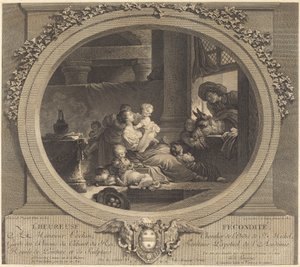 Das glückliche Fruchtbarkeit von Nicolas Delaunay after Jean Honoré Fragonard
