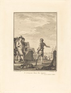 Diskurs über die Gleichheit der Bedingungen: Er kehrt zu seinen Gleichen zurück von Nicolas Delaunay after Jean Michel Moreau