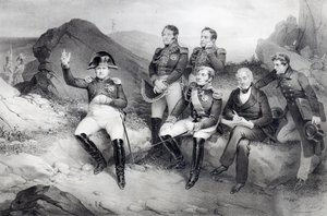 Kaiser Napoleon I. diktiert seine Memoiren an Emmanuel Las Cases auf St. Helena, 1860