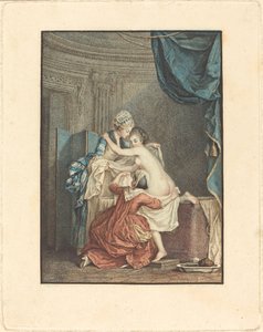 Das Bad von Nicolas François Regnault after Pierre Antoine Baudouin